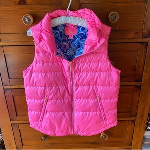 Lilly Pulitzer Palm Paradise puffer vest